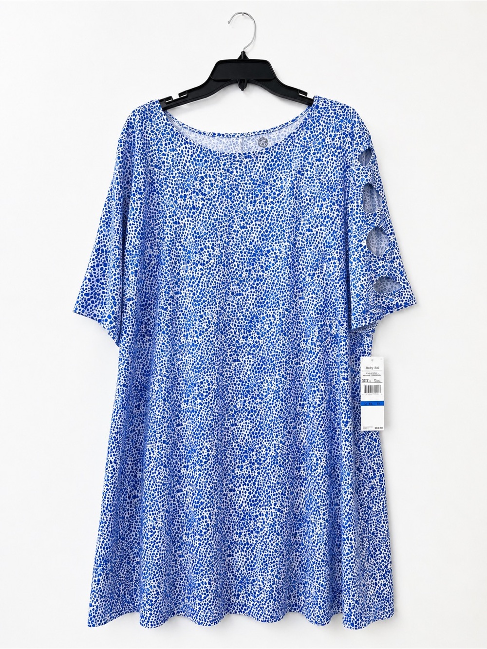 Ruby Rd. Blue Printed Midi Tunic Dress